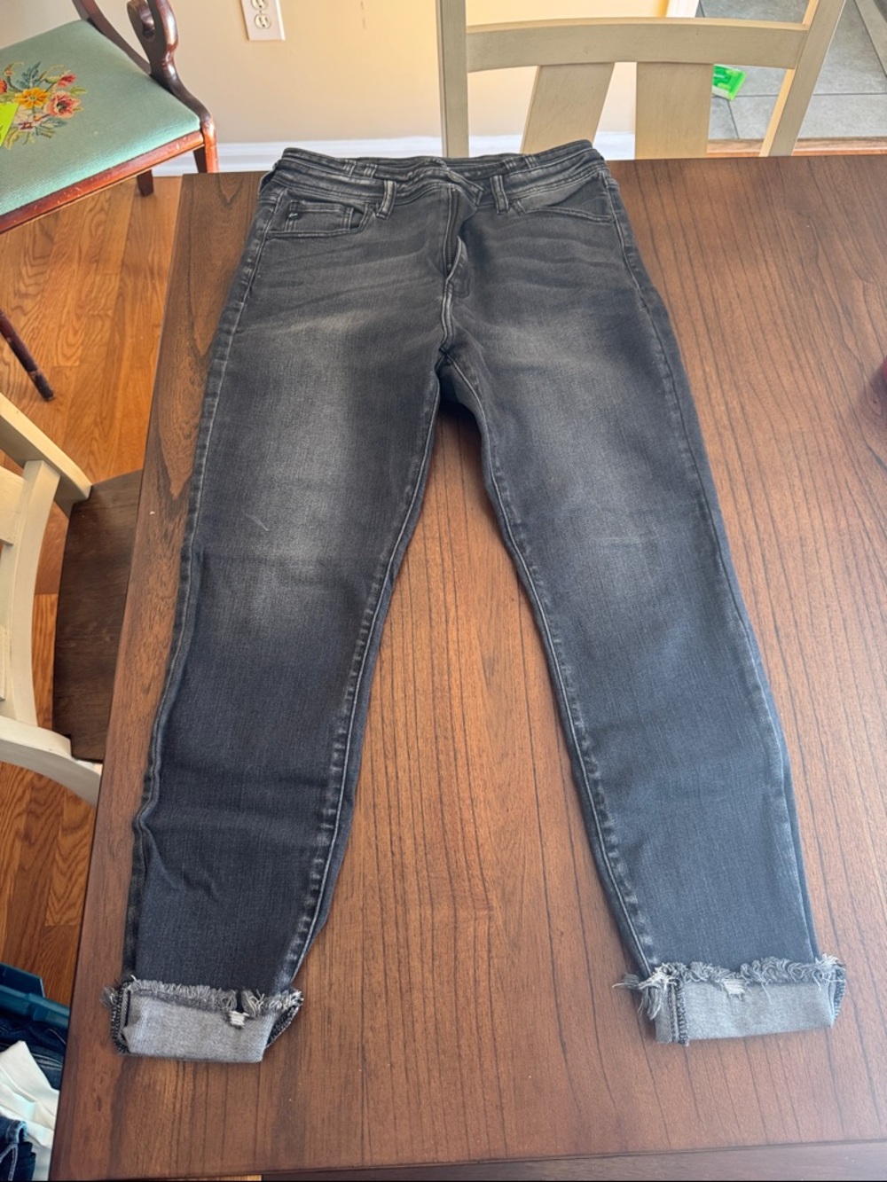 Women's Black Washed Slim Jeans